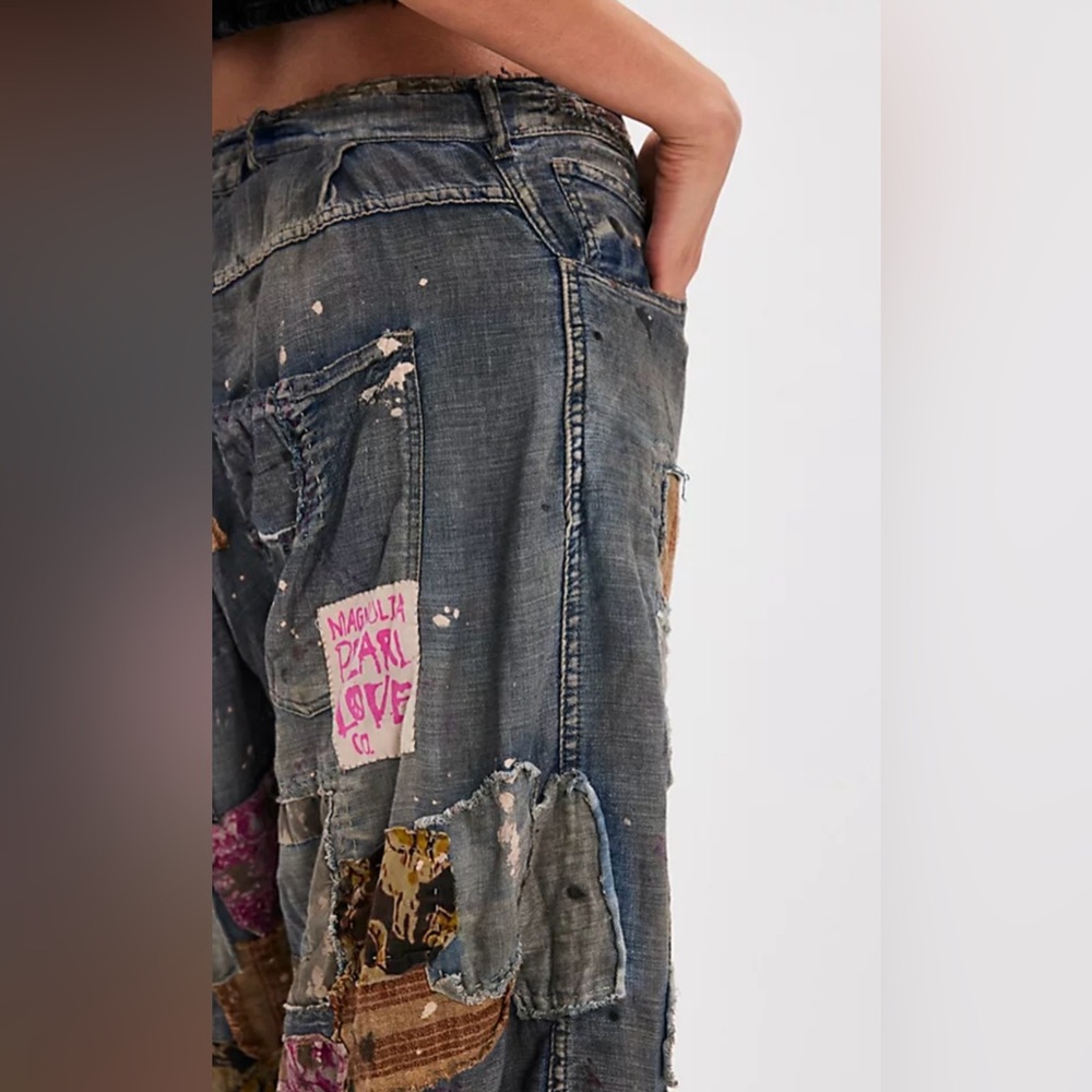 Magnolia Pearl x Free People Dani Patchwork Jeans - Picture 4 of 15